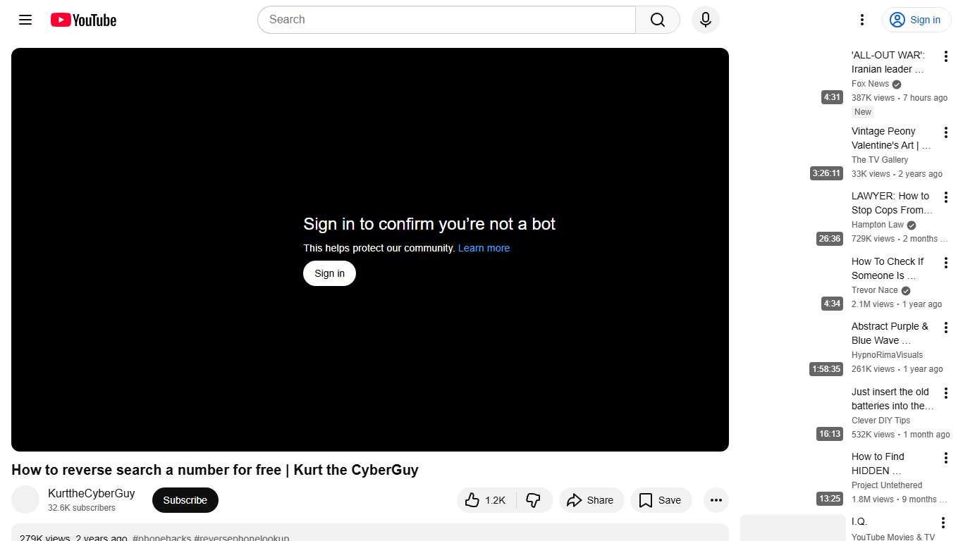 How to reverse search a number for free | Kurt the CyberGuy - YouTube